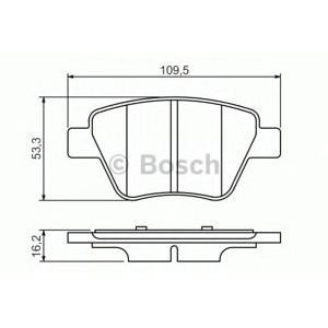 накладки BOSCH 0 986 494 416 