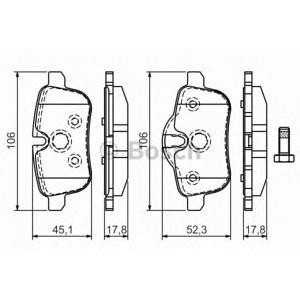 накладки BOSCH 0 986 494 450 