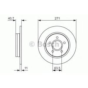 спирачен диск BOSCH 0 986 479 763