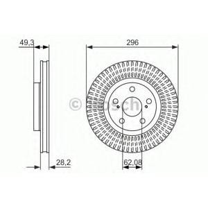 спирачен диск BOSCH 0 986 479 768