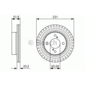 спирачен диск BOSCH 0 986 479 778