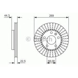 спирачен диск BOSCH 0 986 479 779