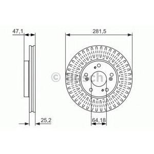 спирачен диск BOSCH 0 986 479 781
