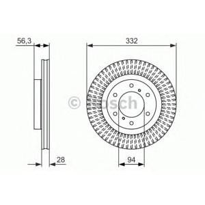 спирачен диск BOSCH 0 986 479 782
