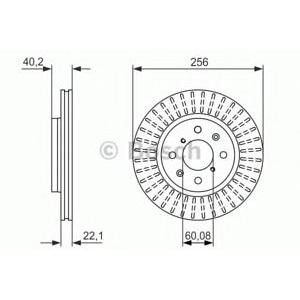 спирачен диск BOSCH 0 986 479 788