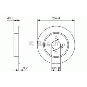 спирачен диск BOSCH 0 986 479 792
