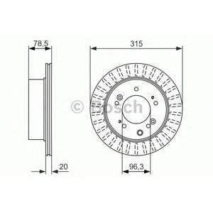 спирачен диск BOSCH 0 986 479 793