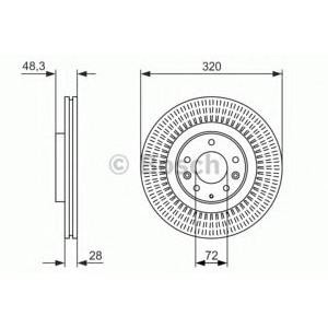 спирачен диск BOSCH 0 986 479 795