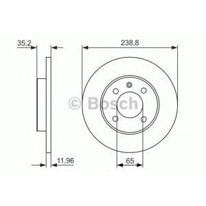 спирачен диск BOSCH 0 986 479 825