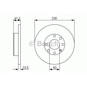 спирачен диск BOSCH 0 986 479 830