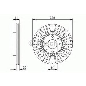 спирачен диск BOSCH 0 986 479 833