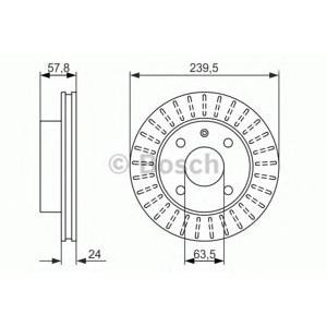 спирачен диск BOSCH 0 986 479 836