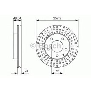 спирачен диск BOSCH 0 986 479 844