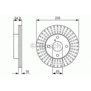 спирачен диск BOSCH 0 986 479 845