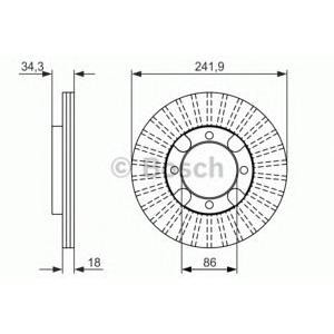 спирачен диск BOSCH 0 986 479 847