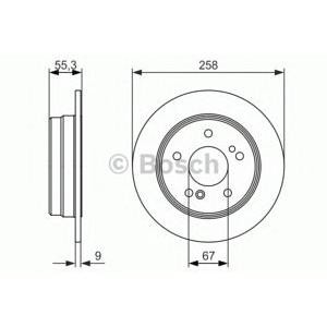 спирачен диск BOSCH 0 986 479 848
