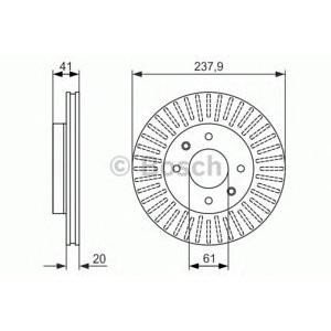 спирачен диск BOSCH 0 986 479 850
