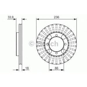 спирачен диск BOSCH 0 986 479 851