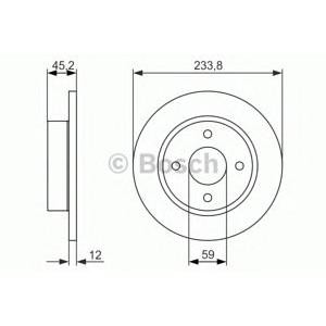 спирачен диск BOSCH 0 986 479 852