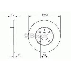 спирачен диск BOSCH 0 986 479 857