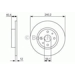 спирачен диск BOSCH 0 986 479 858