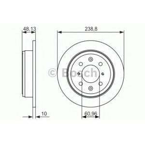 спирачен диск BOSCH 0 986 479 860