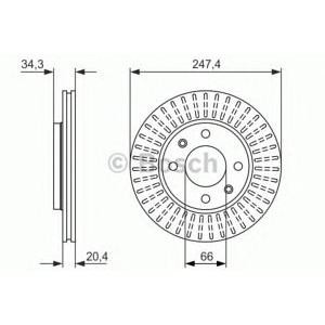 спирачен диск BOSCH 0 986 479 861