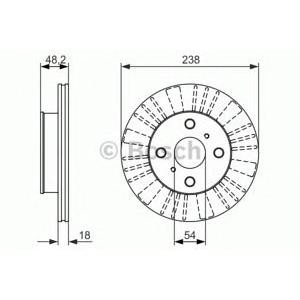 спирачен диск BOSCH 0 986 479 862