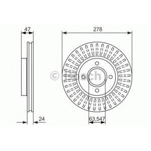 спирачен диск BOSCH 0 986 479 864