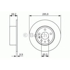 спирачен диск BOSCH 0 986 479 866 