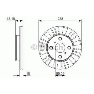 спирачен диск BOSCH 0 986 479 867 