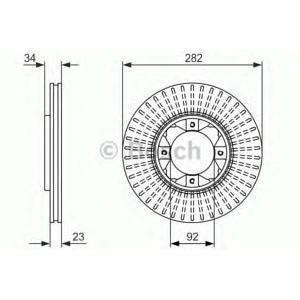 спирачен диск BOSCH 0 986 479 868