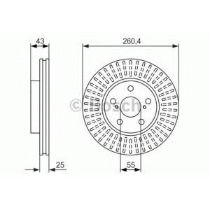 спирачен диск BOSCH 0 986 479 869