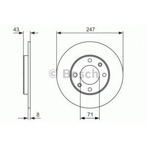 спирачен диск BOSCH 0 986 479 870