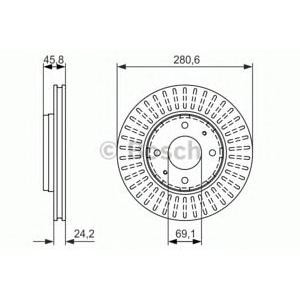 спирачен диск BOSCH 0 986 479 872