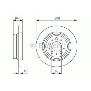 спирачен диск BOSCH 0 986 479 873