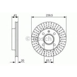 спирачен диск BOSCH 0 986 479 874