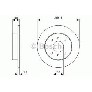 спирачен диск BOSCH 0 986 479 880