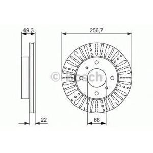 спирачен диск BOSCH 0 986 479 881