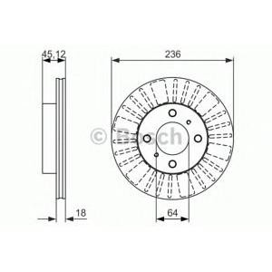 спирачен диск BOSCH 0 986 479 883