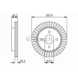 спирачен диск BOSCH 0 986 479 887