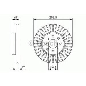 спирачен диск BOSCH 0 986 479 896