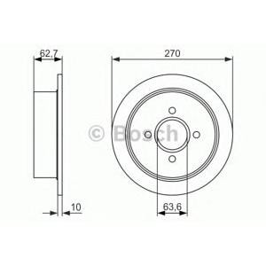 спирачен диск BOSCH 0 986 479 897 