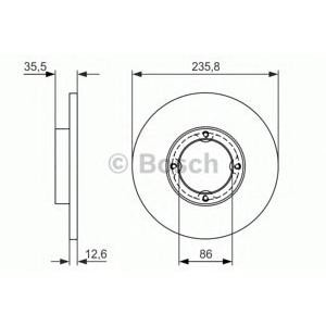 спирачен диск BOSCH 0 986 479 898