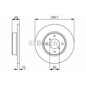 спирачен диск BOSCH 0 986 479 901 