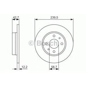 спирачен диск BOSCH 0 986 479 905 