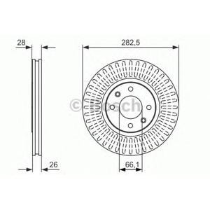 спирачен диск BOSCH 0 986 479 908 