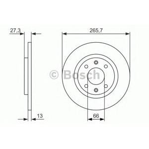 спирачен диск BOSCH 0 986 479 909 