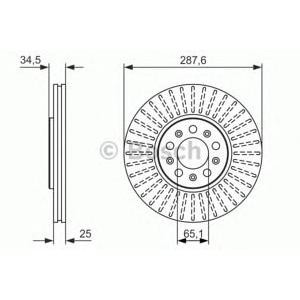 спирачен диск BOSCH 0 986 479 914 