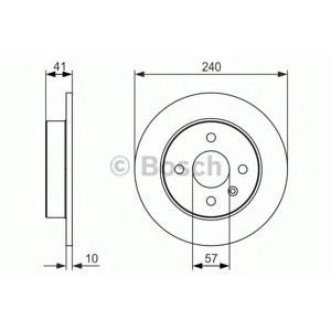 спирачен диск BOSCH 0 986 479 918 